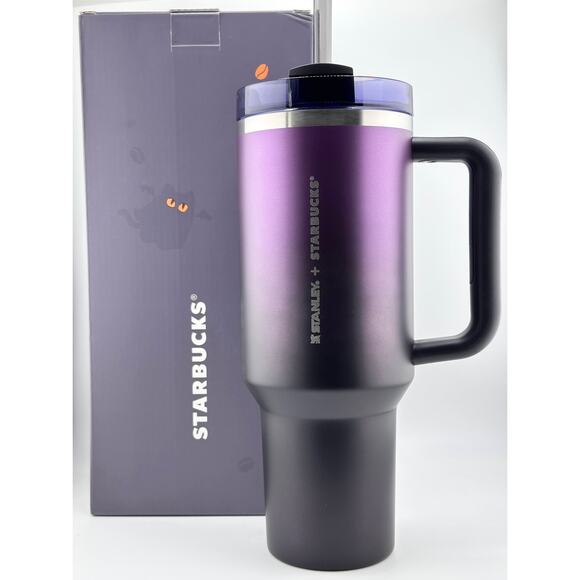 Stanley x Starbucks CHINA Exclusive 2025 HALLOWEEN PURPLE 40 oz Tumbler - Picture 1 of 5